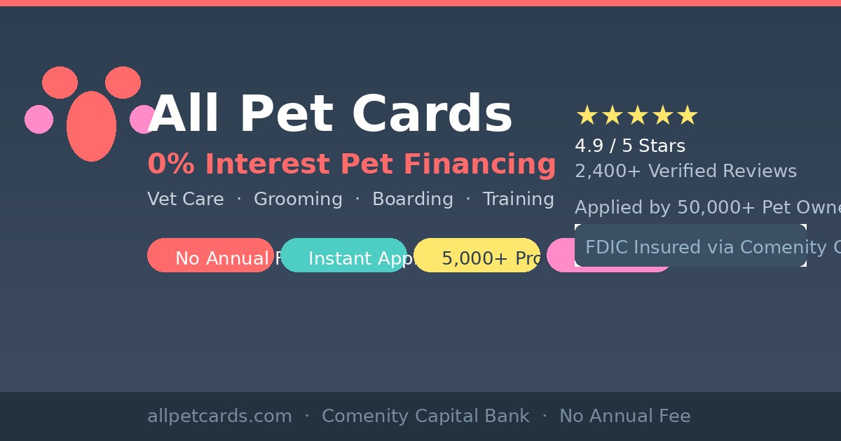 How All Pet Card Works — 4 Easy Steps to Pet Financing USA